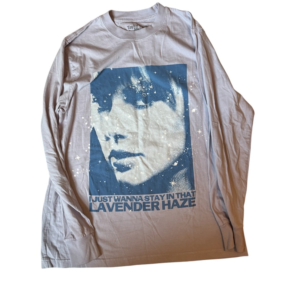 Taylor Swift Midnights Lavender Haze Long Sleeve T Shirt Womens Size medium
